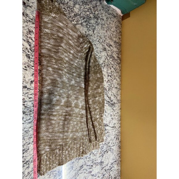 Woman Within Womens  Cardigan Sweater Open Front 1X  Marled Knit Acrylic Boho - Picture 9 of 10